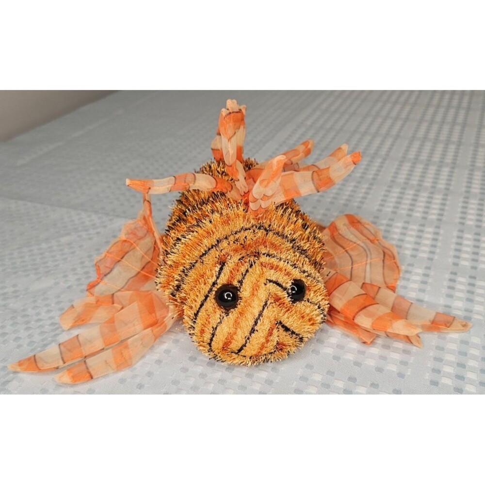 9" Ganz Webkinz Lionfish HM355 Orange Striped Plush Toy Stuffed Animal Retired